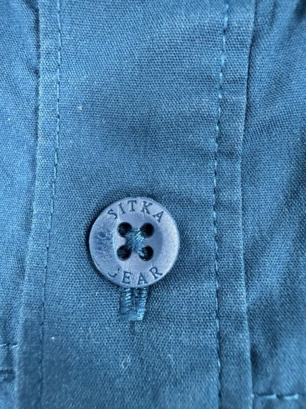 Sitka Mens Shop Shirt Short Sleeve Button Up Size 2XL Blue Outdoor Workwear - Picture 14 of 16